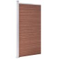 vidaXL Panel de valla WPC marrón 95x186 cm vidaXL Panel de valla WPC marrón 95x186 cm