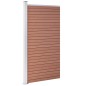vidaXL Panel de valla WPC marrón 95x186 cm vidaXL Panel de valla WPC marrón 95x186 cm