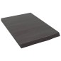 vidaXL Estante pared madera roble tratada marrón oscuro 40x60x(2-4) cm vidaXL Estante pared madera roble tratada marrón oscuro 40x60x(2-4) cm