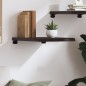 vidaXL Estante pared madera roble tratada marrón oscuro 40x60x(2-4) cm vidaXL Estante pared madera roble tratada marrón oscuro 40x60x(2-4) cm