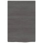 vidaXL Estante pared madera roble tratada marrón oscuro 40x60x(2-4) cm vidaXL Estante pared madera roble tratada marrón oscuro 40x60x(2-4) cm