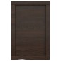 vidaXL Estante pared madera roble tratada marrón oscuro 40x60x(2-4) cm vidaXL Estante pared madera roble tratada marrón oscuro 40x60x(2-4) cm