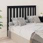 vidaXL Cabecero de cama madera maciza de pino negro 126x6x101 cm