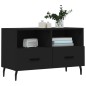 vidaXL Mueble para TV madera contrachapada negro 80x36x50 cm vidaXL Mueble para TV madera contrachapada negro 80x36x50 cm