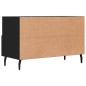 vidaXL Mueble para TV madera contrachapada negro 80x36x50 cm vidaXL Mueble para TV madera contrachapada negro 80x36x50 cm