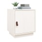 vidaXL Mesitas de noche 2 uds madera maciza pino blanco 40x34x45 cm vidaXL Mesitas de noche 2 uds madera maciza pino blanco 40x34x45 cm