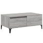 vidaXL Mesa de centro madera contrachapada gris Sonoma 90x50x36,5 cm vidaXL Mesa de centro madera contrachapada gris Sonoma 90x50x36,5 cm