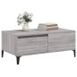 vidaXL Mesa de centro madera contrachapada gris Sonoma 90x50x36,5 cm vidaXL Mesa de centro madera contrachapada gris Sonoma 90x50x36,5 cm