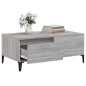 vidaXL Mesa de centro madera contrachapada gris Sonoma 90x50x36,5 cm vidaXL Mesa de centro madera contrachapada gris Sonoma 90x50x36,5 cm