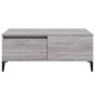 vidaXL Mesa de centro madera contrachapada gris Sonoma 90x50x36,5 cm vidaXL Mesa de centro madera contrachapada gris Sonoma 90x50x36,5 cm