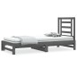 vidaXL Sofá cama extraíble madera maciza de pino gris 2x(90x200) cm vidaXL Sofá cama extraíble madera maciza de pino gris 2x(90x200) cm