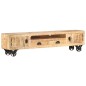 vidaXL Mueble de TV de madera maciza de mango 150x30x37 cm vidaXL Mueble de TV de madera maciza de mango 150x30x37 cm