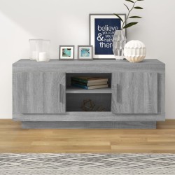 vidaXL Mueble para TV madera contrachapada gris Sonoma 102x35x45 cm