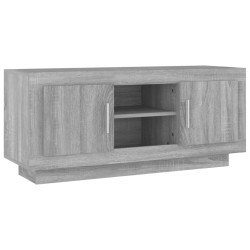 vidaXL Mueble para TV madera contrachapada gris Sonoma 102x35x45 cm