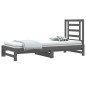vidaXL Sofá cama extraíble madera maciza de pino gris 2x(90x200) cm vidaXL Sofá cama extraíble madera maciza de pino gris 2x(90x200) cm
