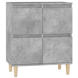 vidaXL Aparador de madera contrachapada gris hormigón 60x35x70 cm