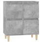 vidaXL Aparador de madera contrachapada gris hormigón 60x35x70 cm vidaXL Aparador de madera contrachapada gris hormigón 60x35x70 cm