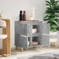 vidaXL Aparador de madera contrachapada gris hormigón 60x35x70 cm vidaXL Aparador de madera contrachapada gris hormigón 60x35x70 cm