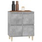 vidaXL Aparador de madera contrachapada gris hormigón 60x35x70 cm vidaXL Aparador de madera contrachapada gris hormigón 60x35x70 cm
