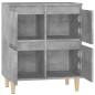 vidaXL Aparador de madera contrachapada gris hormigón 60x35x70 cm vidaXL Aparador de madera contrachapada gris hormigón 60x35x70 cm