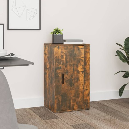 vidaXL Aparador madera contrachapada color roble ahumado 40x33x70 cm
