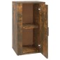 vidaXL Aparador madera contrachapada color roble ahumado 40x33x70 cm vidaXL Aparador madera contrachapada color roble ahumado 40x33x70 cm
