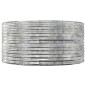 vidaXL Jardinera arriate acero recubrimiento polvo plata 140x140x68 cm vidaXL Jardinera arriate acero recubrimiento polvo plata 140x140x68 cm