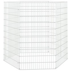 vidaXL Jaula para conejos 6 paneles hierro galvanizado 54x100 cm