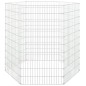 vidaXL Jaula para conejos 6 paneles hierro galvanizado 54x100 cm vidaXL Jaula para conejos 6 paneles hierro galvanizado 54x100 cm