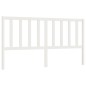 vidaXL Cabecero de cama madera maciza de pino blanco 206x4x100 cm vidaXL Cabecero de cama madera maciza de pino blanco 206x4x100 cm