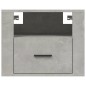 vidaXL Mesitas de noche de pared 2 uds gris hormigón 50x36x40 cm vidaXL Mesitas de noche de pared 2 uds gris hormigón 50x36x40 cm