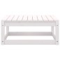 vidaXL Set de salón de jardín de 3 piezas blanco madera maciza de pino vidaXL Set de salón de jardín de 3 piezas blanco madera maciza de pino