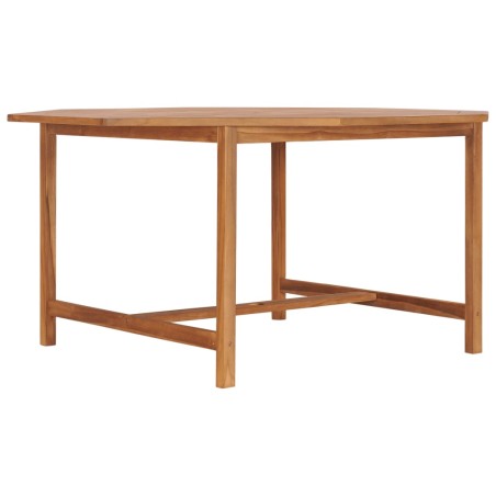 vidaXL Mesa de jardín de madera maciza de teca 150x150x75 cm