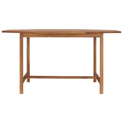 vidaXL Mesa de jardín de madera maciza de teca 150x150x75 cm