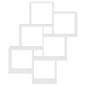 vidaXL Estante de cubo de pared madera contrachapada blanco 78x15x93cm vidaXL Estante de cubo de pared madera contrachapada blanco 78x15x93cm