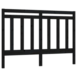 vidaXL Cabecero de cama madera maciza de pino negro 166x4x100 cm