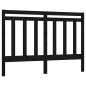 vidaXL Cabecero de cama madera maciza de pino negro 166x4x100 cm