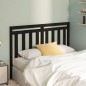 vidaXL Cabecero de cama madera maciza de pino negro 166x4x100 cm