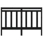 vidaXL Cabecero de cama madera maciza de pino negro 166x4x100 cm