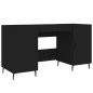 vidaXL Escritorio madera de ingeniería negro 140x50x75 cm vidaXL Escritorio madera de ingeniería negro 140x50x75 cm