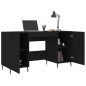 vidaXL Escritorio madera de ingeniería negro 140x50x75 cm vidaXL Escritorio madera de ingeniería negro 140x50x75 cm