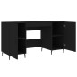 vidaXL Escritorio madera de ingeniería negro 140x50x75 cm vidaXL Escritorio madera de ingeniería negro 140x50x75 cm