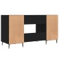 vidaXL Escritorio madera de ingeniería negro 140x50x75 cm vidaXL Escritorio madera de ingeniería negro 140x50x75 cm