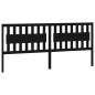 vidaXL Cabecero de cama madera maciza de pino negro 205,5x4x100 cm vidaXL Cabecero de cama madera maciza de pino negro 205,5x4x100 cm
