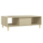 vidaXL Mesa de centro madera contrachapada color roble 103,5x60x35 cm vidaXL Mesa de centro madera contrachapada color roble 103,5x60x35 cm