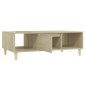 vidaXL Mesa de centro madera contrachapada color roble 103,5x60x35 cm vidaXL Mesa de centro madera contrachapada color roble 103,5x60x35 cm