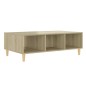 vidaXL Mesa de centro madera contrachapada color roble 103,5x60x35 cm vidaXL Mesa de centro madera contrachapada color roble 103,5x60x35 cm