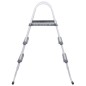 vidaXL Escalera de piscina acero gris 84 cm vidaXL Escalera de piscina acero gris 84 cm