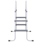 vidaXL Escalera de piscina acero gris 84 cm vidaXL Escalera de piscina acero gris 84 cm