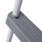 vidaXL Escalera de piscina acero gris 84 cm vidaXL Escalera de piscina acero gris 84 cm